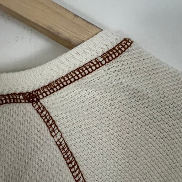 Soft Surroundings Thermal Pull Over Waffle Knit Top Women Size Large - Picture 10 of 14